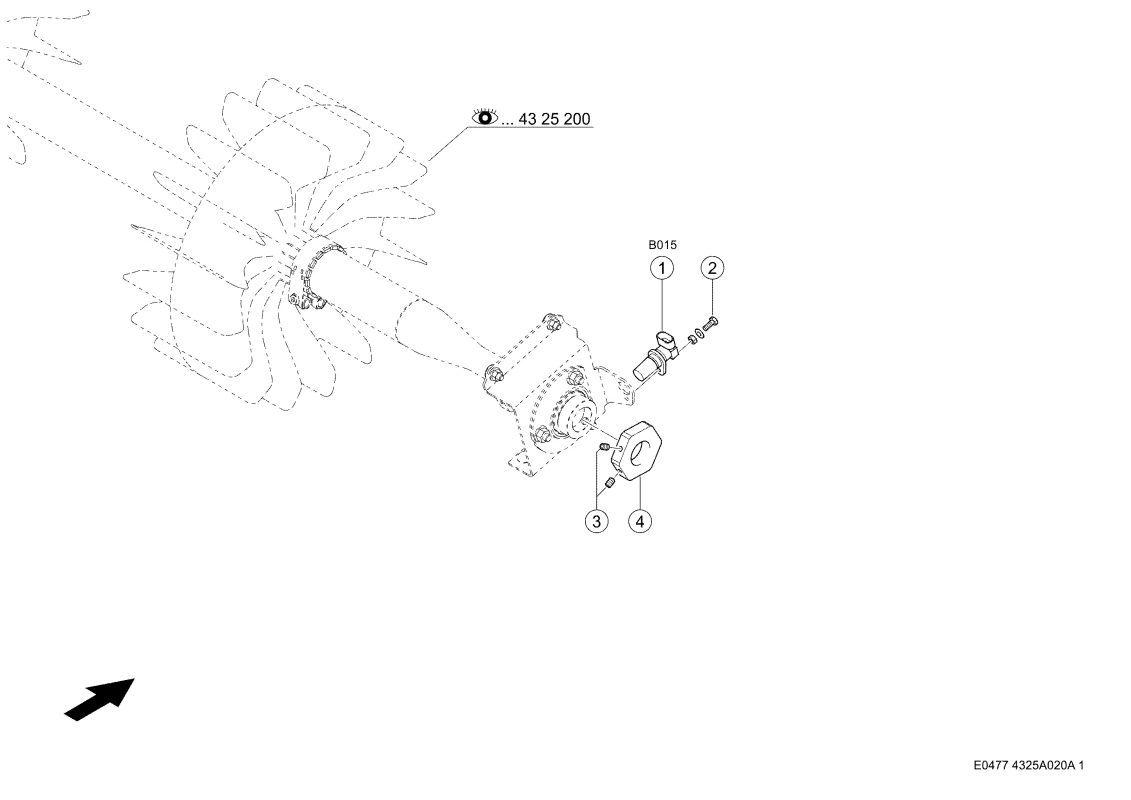Drehzahlsensor Geblase. Запчасти для комбайнов TUCANO 580-570 № машины L1700011 - L1799999