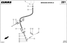 ГИДРАВЛИЧЕСКИЙ БАК - ШЛАНГ СЛИВА МАСЛА