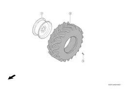 Шины, Ободы Впереди