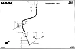 ГИДРАВЛИЧЕСКИЙ БАК - ШЛАНГ СЛИВА МАСЛА