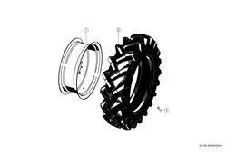 Шины, Ободы Впереди