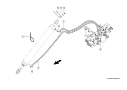 Выгрузная Труба Зернового Бункера, Линии