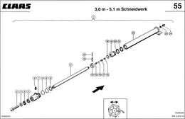 Мотовило-Горизонтальное Перемещение, Цилиндр Мотовила