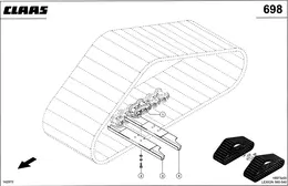 Стальной Полугусеничный Движитель, Гусеничная Цепь 1000 Mm