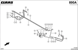 Гидропроводы, Жатка-Поперечная Регулировка