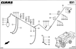 Гидропроводы, Жатка - Поднять / Опустить