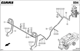 Гидропроводы, Копирование Жатки - Фиксир