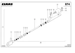 Гидравлический Цилиндр, Укладчик Валка