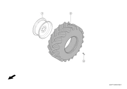 Шины, Ободы Впереди