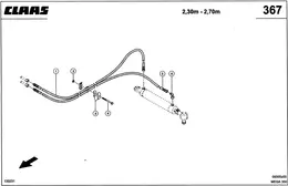 ГИДРОПРОВОДЫ, РУЛЕВОЙ ГИДРОЦИЛИНДР 2,30